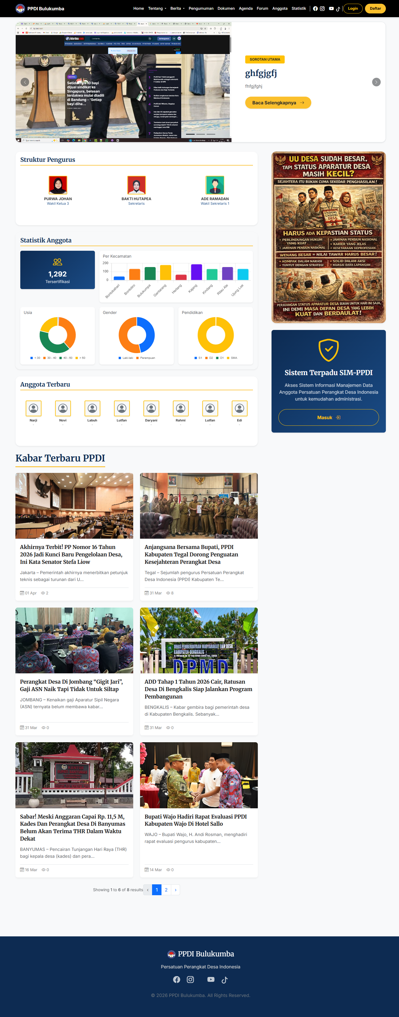 Web Sistem Organisasi